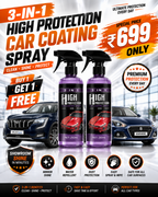 ShieldCoat Pro, 3-in-1 Car Coating & Protection Spray (Pack of 2)
